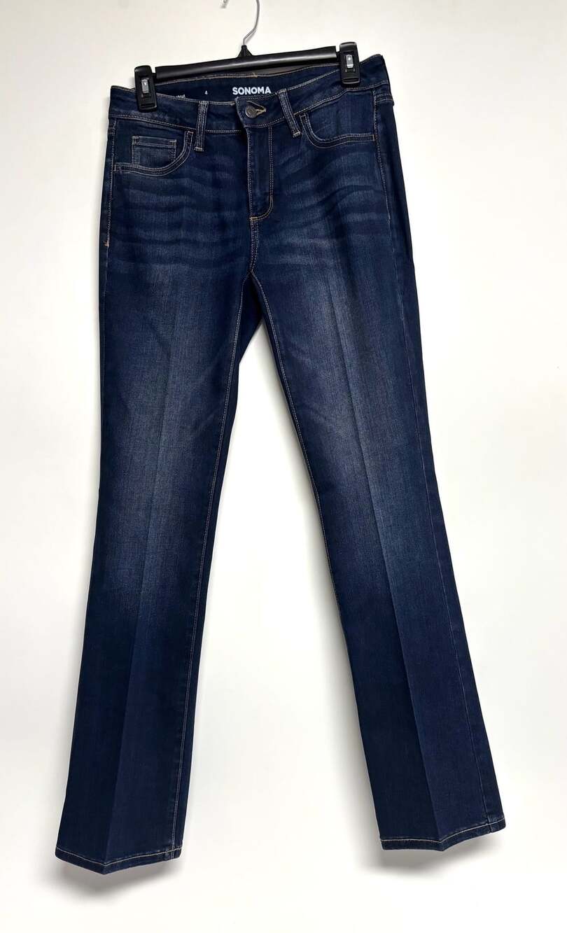 Sonoma Goods For Life Jeans Size 4 Dark Blue Bootcut